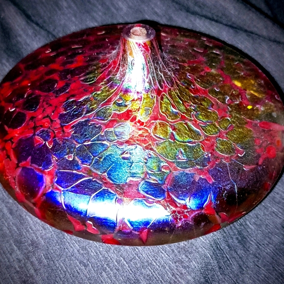 Vibtage signed oil lamp